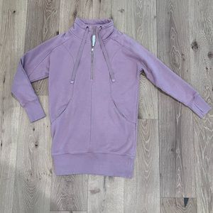 ATHLETA size small purple 1/4 zip tunic